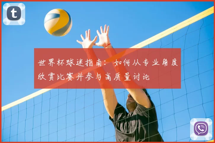 世界杯球迷指南：如何从专业角度欣赏比赛并参与高质量讨论